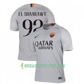 Koszulka AS Roma El Shaarawy 92 Wyjazdowe Stroje Piłkarskie 2018-2019 Krótki Rękaw